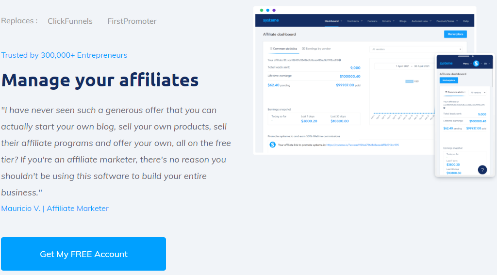 Create an affiliate program